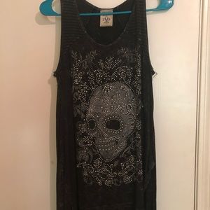 Sparkly skull tunic